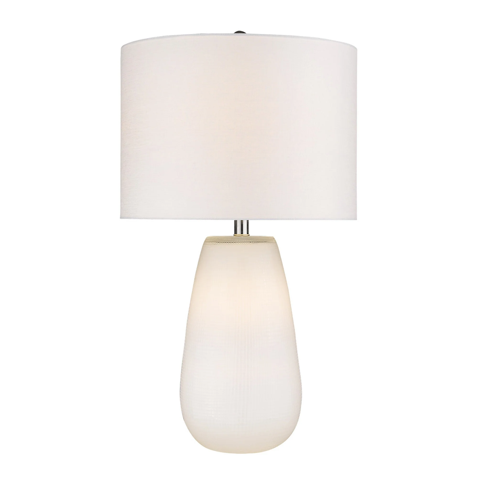 Trend Home 1-Light White Table Lamp By Homeroots - 399163 - Image 2