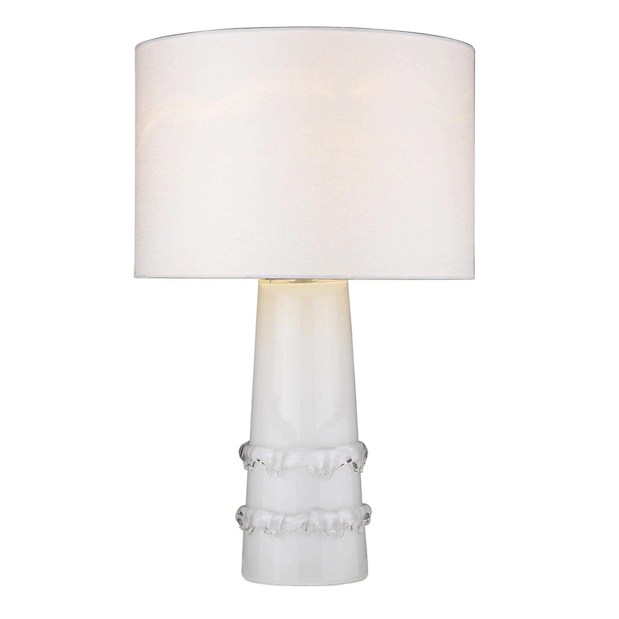 Trend Home 1-Light White Table Lamp By Homeroots - 399174 - Image 2
