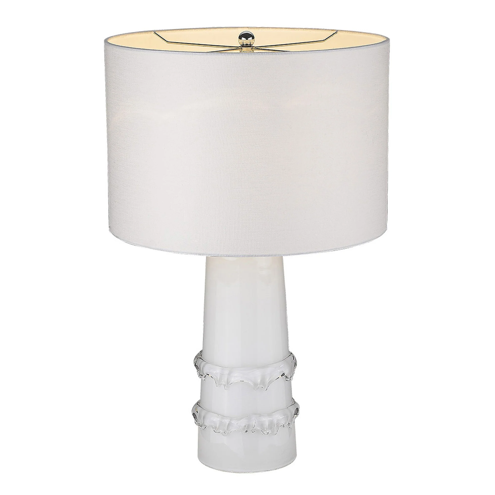 Trend Home 1-Light White Table Lamp By Homeroots - 399174 - Image 3
