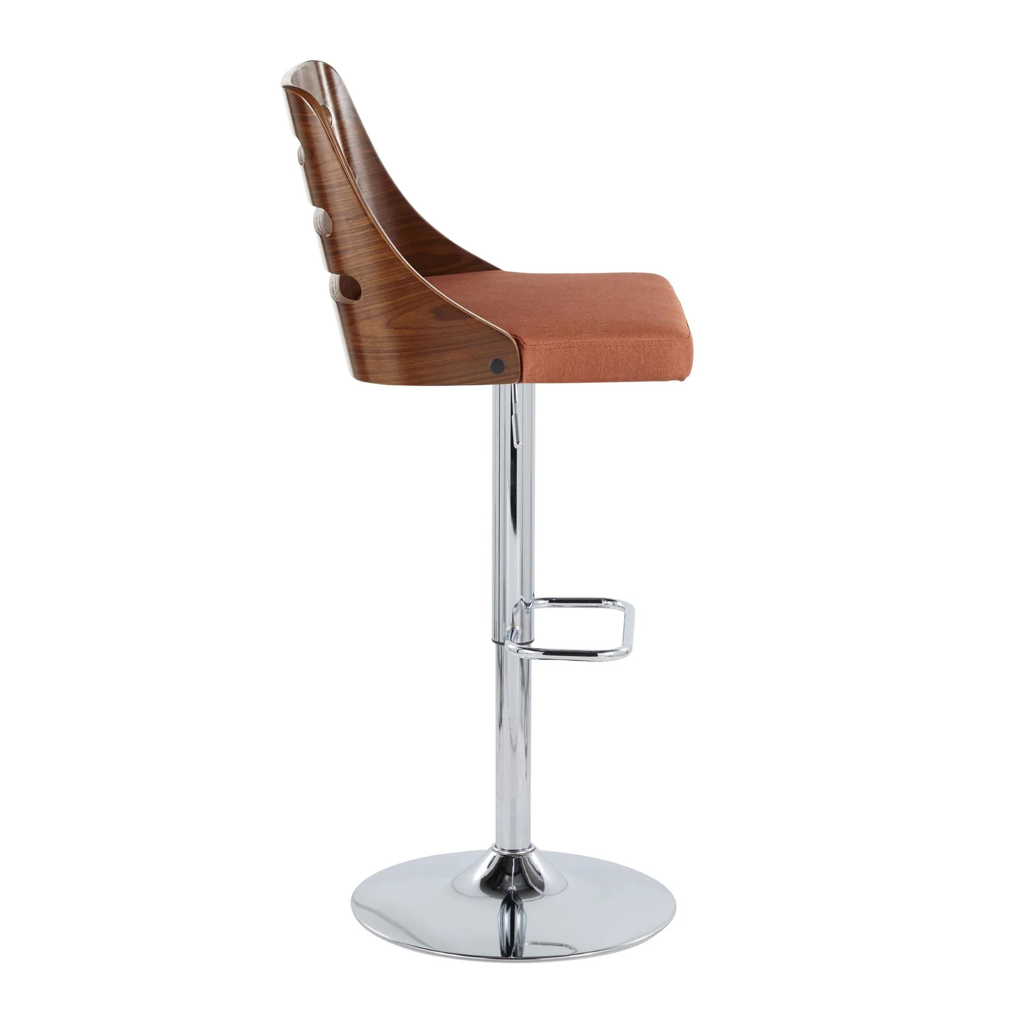 Trevi Adjustable Barstool - Set of 2 By LumiSource - BS-TREVI-RR2 WLO2 - Image 7
