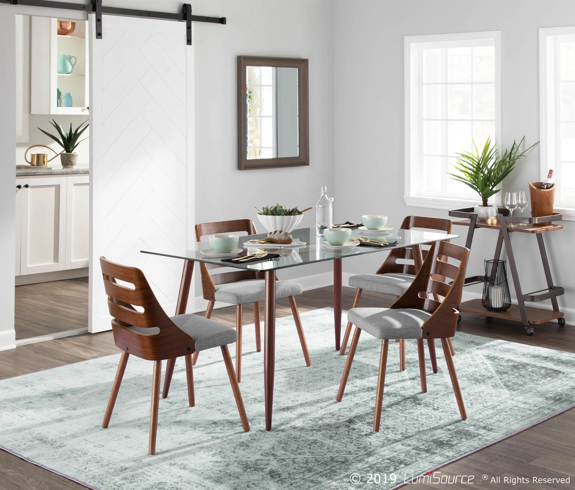 Trevi Chair - Set of 2 Cream By LumiSource - Image 9