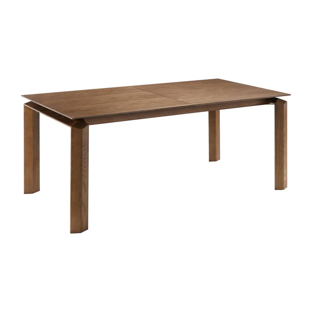 Treviso Mid-Century Extension Dining Table in Walnut Finish and Top By Armen Living - Image 2