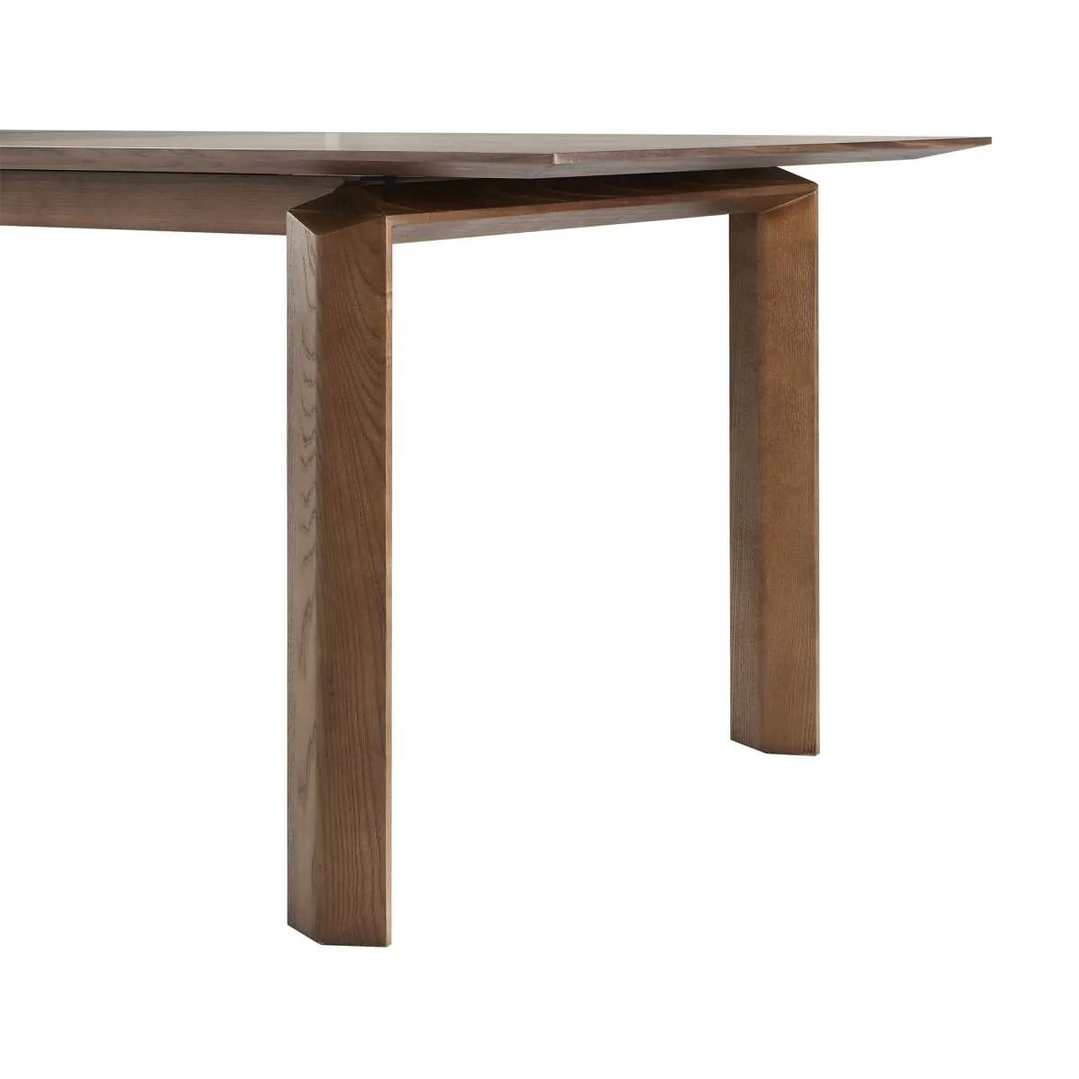 Treviso Mid-Century Extension Dining Table in Walnut Finish and Top By Armen Living - Image 4