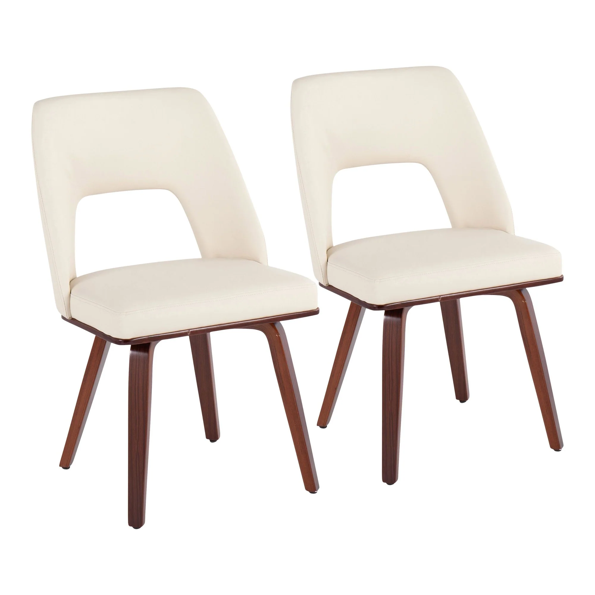 Triad Upholstered Chair - Set of 2 Black By LumiSource - Image 9