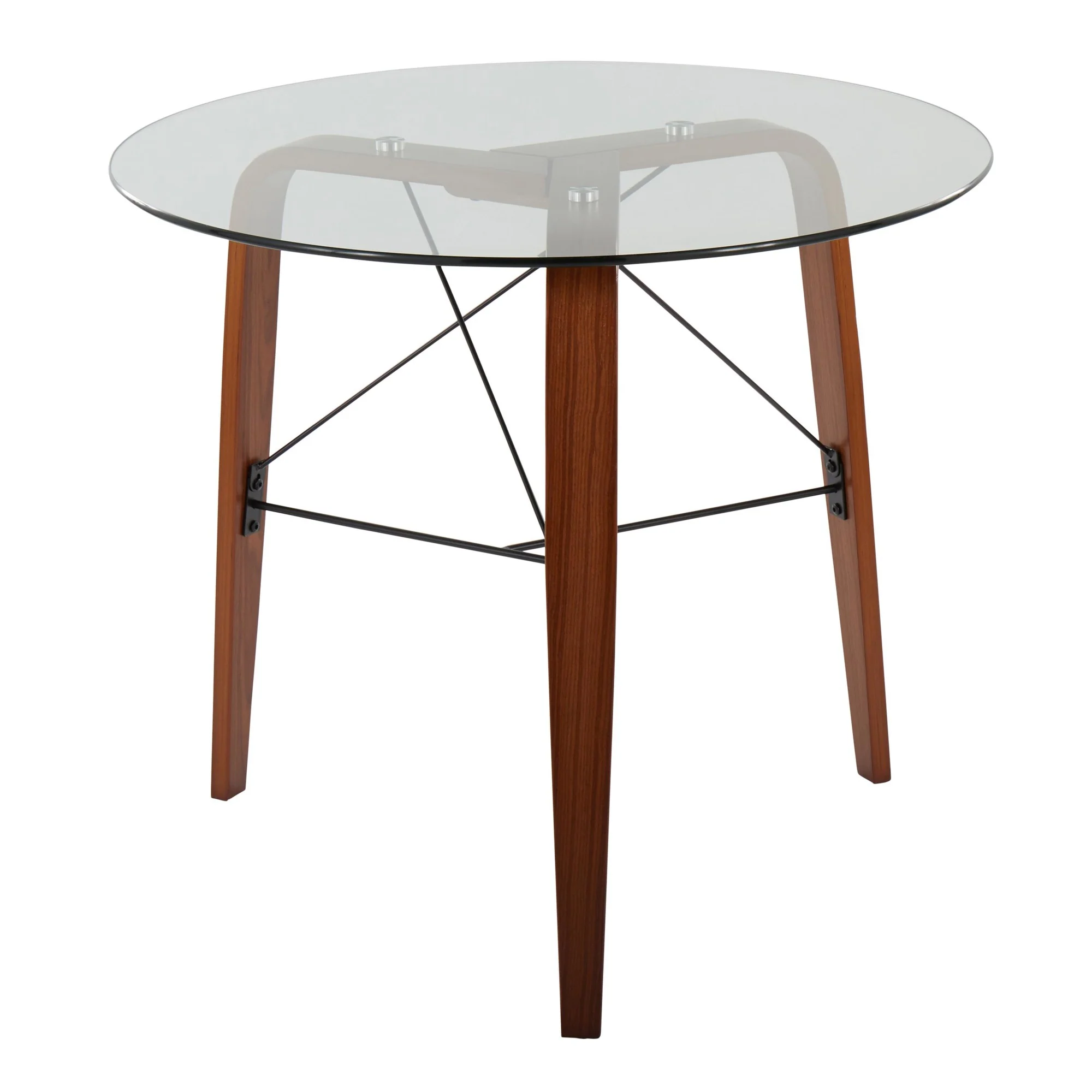 Trilogy Round Dinette Table Transparent By LumiSource - DT-TRILO34 WL - Image 3