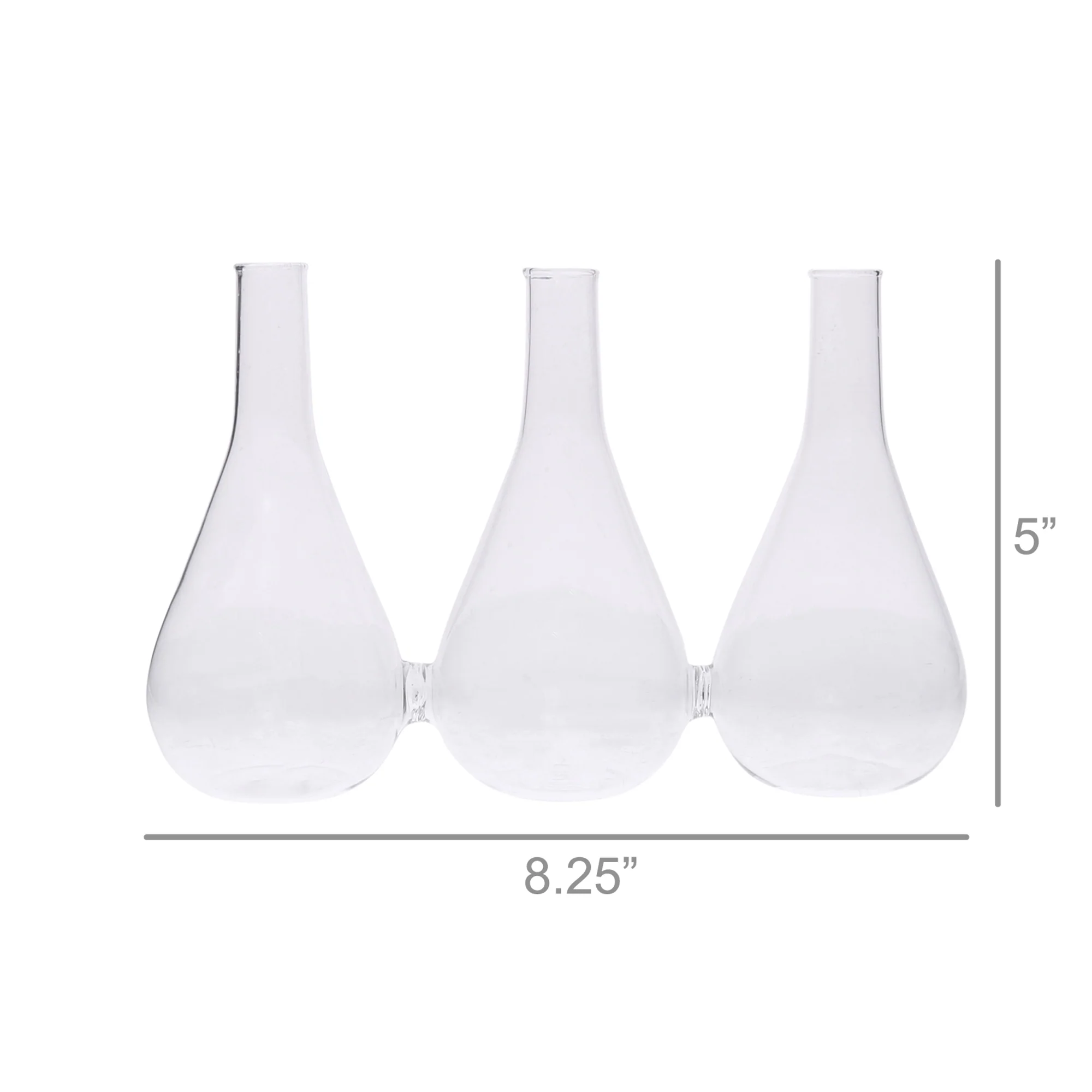 Trio Glass Vase Set Of 2 By HomArt - Image 5