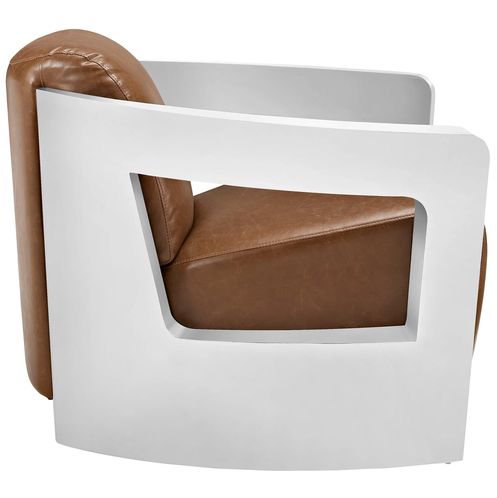 Trip Leather Lounge Chair By Modway - EEI-2070 - Image 3