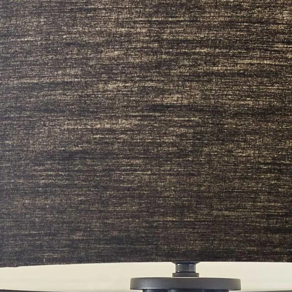 Tripod Floor Lamp Urban Mixed Metal and Wood By Homeroots - Image 4