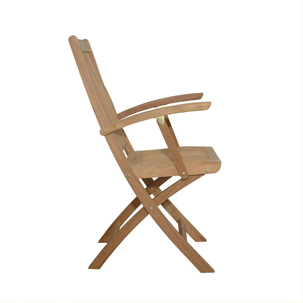 Tropico Folding Armchair Sell & Price Per 2 Chairs Only By Anderson Teak - Image 2
