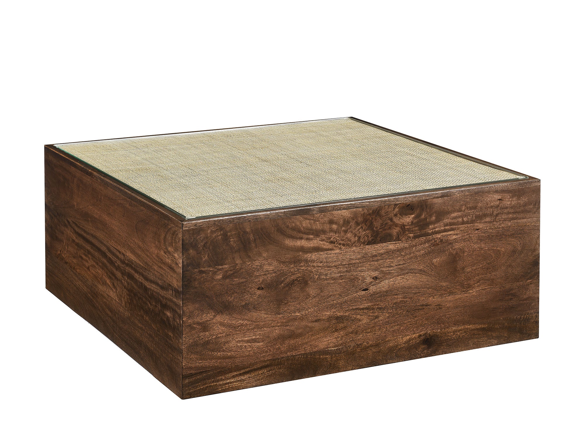 Truett Square Wood Rattan Coffee Table by Modway - Image 2