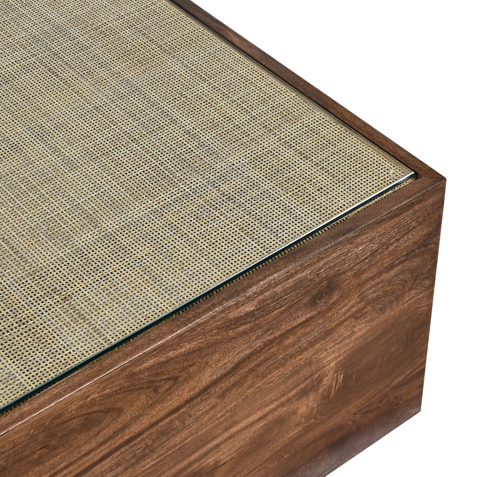 Truett Square Wood Rattan Coffee Table by Modway - Image 5