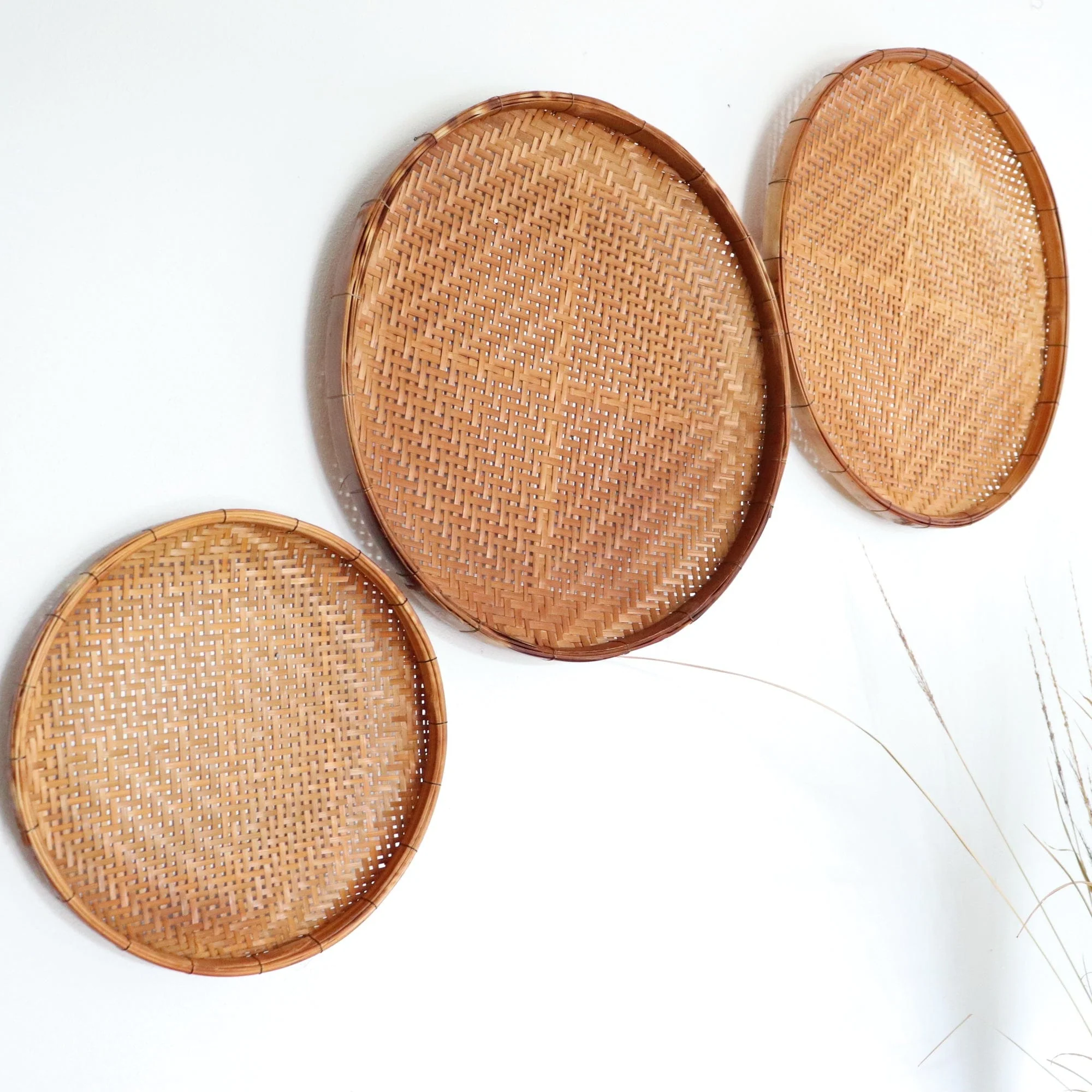 Tu Wa Nan - Antique Wall Hanging DeCor Set Of 3 By Thaihome - Image 3