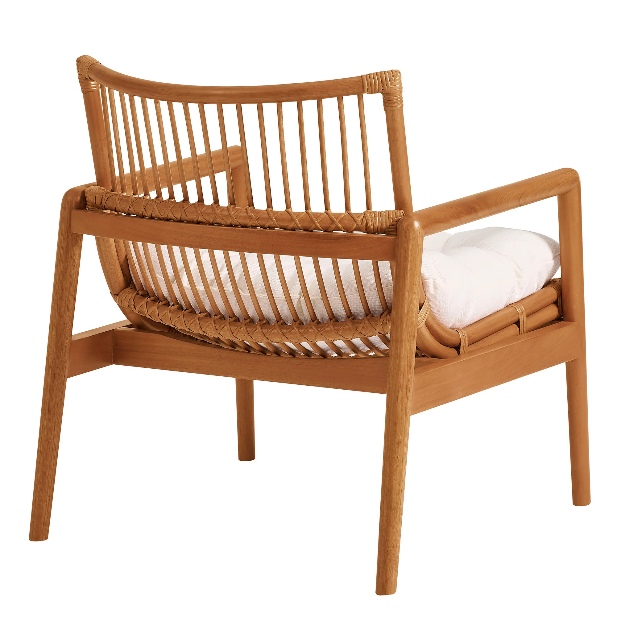 Tula Wood Rattan Lounge Chair by Modway - Image 5