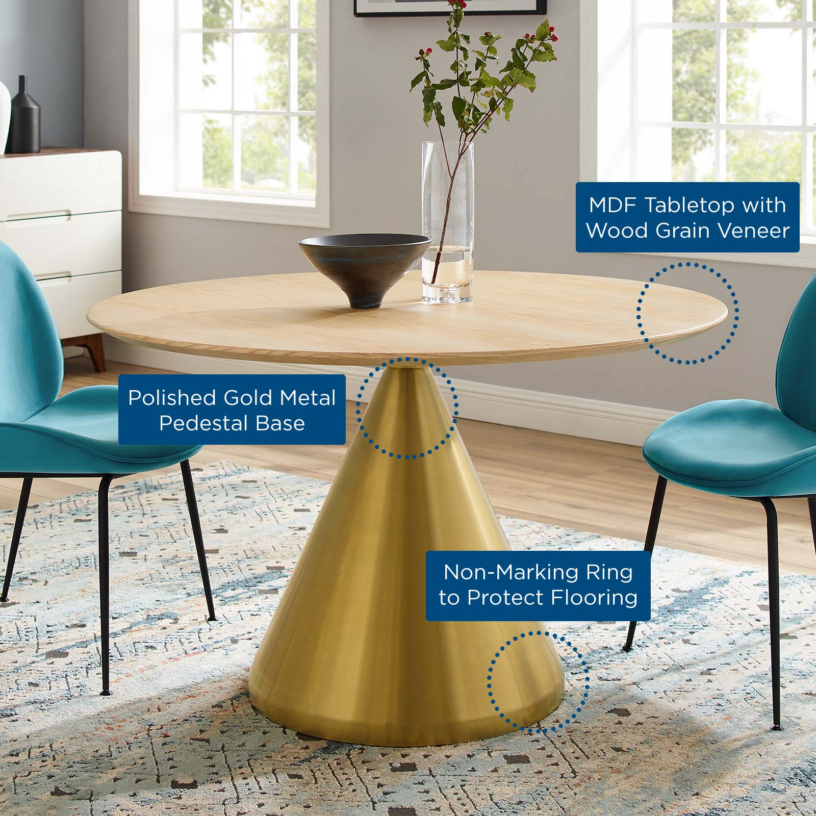 Tupelo 47" Dining Table By Modway - EEI-5344 - Image 5
