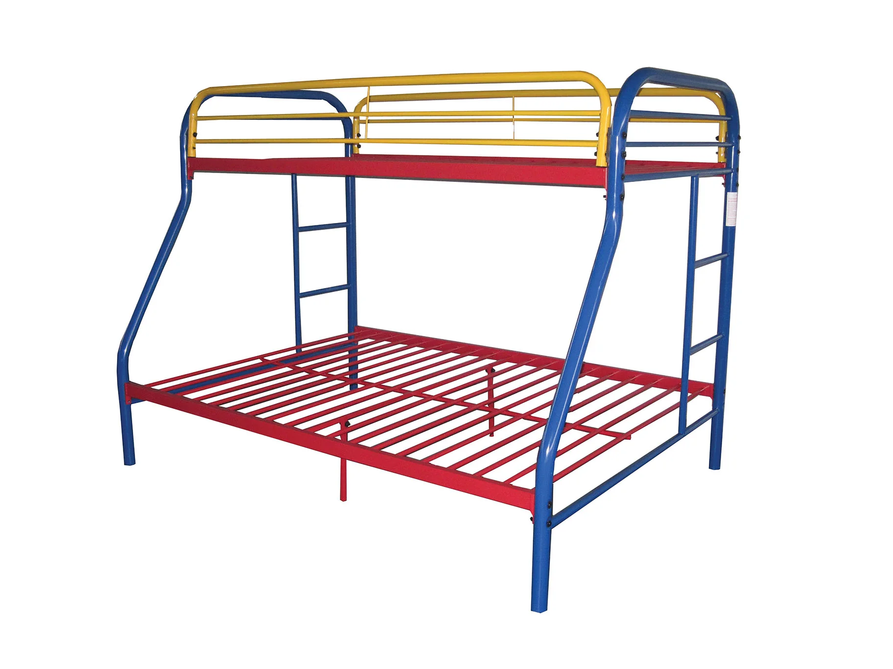 Twin Over Full Black Metal Tube Bunk Bed By Homeroots - Image 7