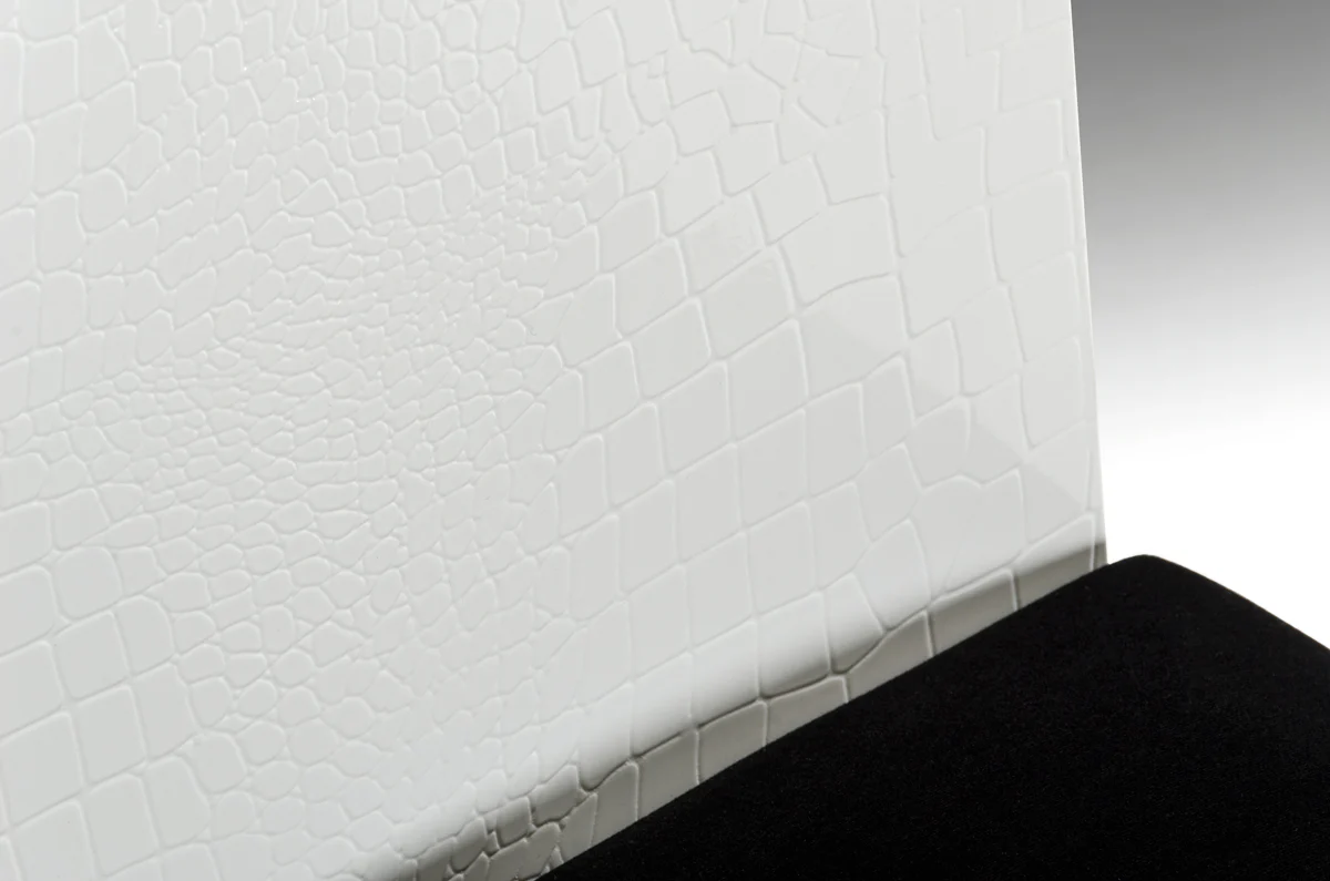 Two 36' White Fabric Dining Chairs By Homeroots - Image 3