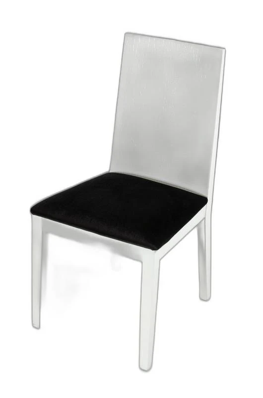 Two 36' White Fabric Dining Chairs By Homeroots - Image 4