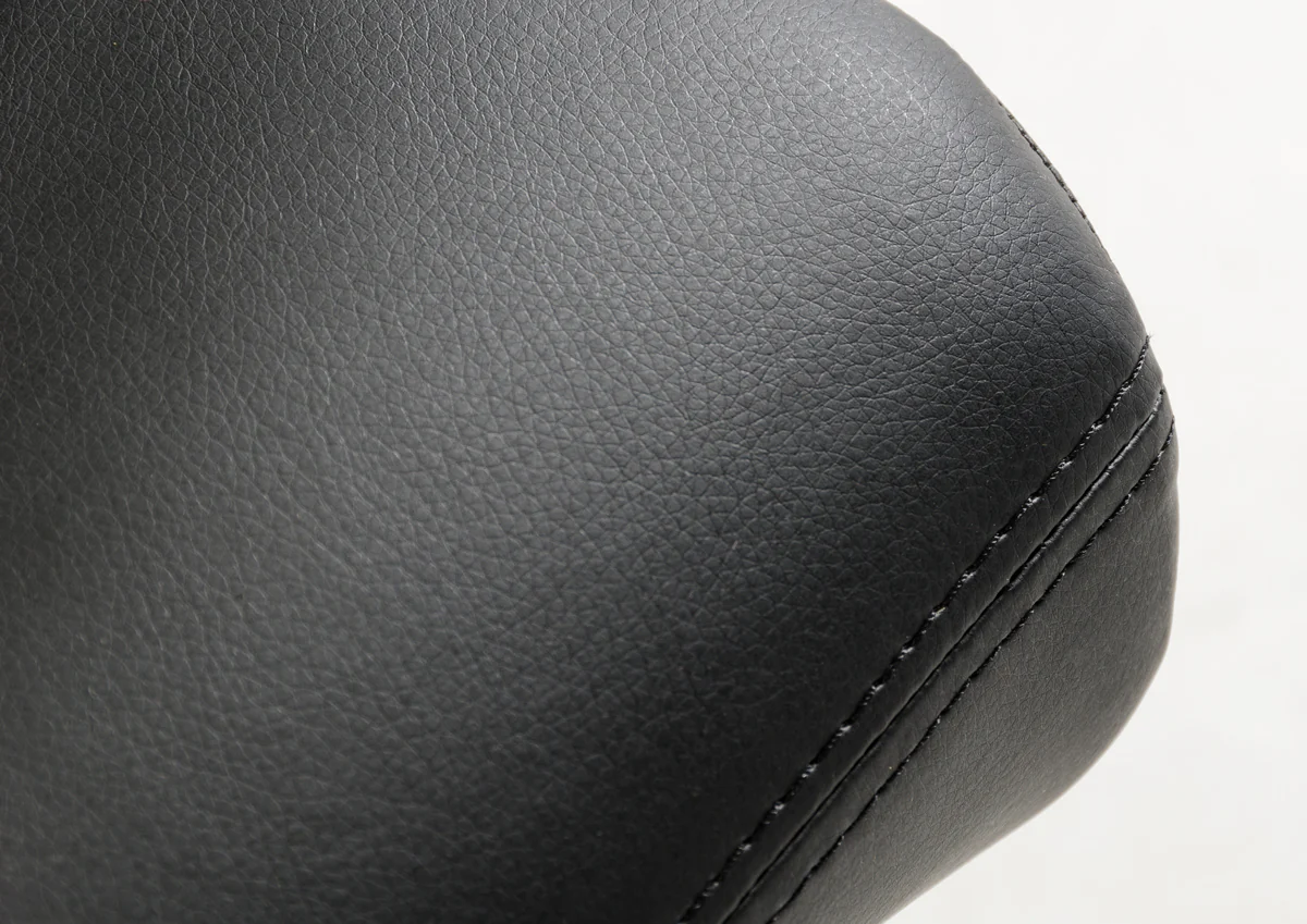 Two 37' Black Leatherette And Steel Dining Chairs By Homeroots - Image 2