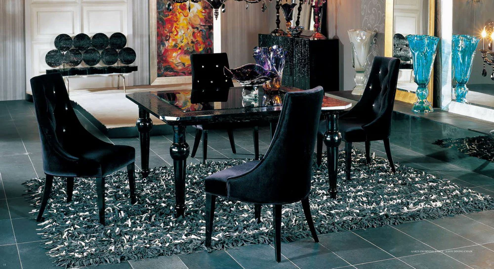 Two 40' Black Velour Fabric And Wood Dining Chairs By Homeroots - Image 4