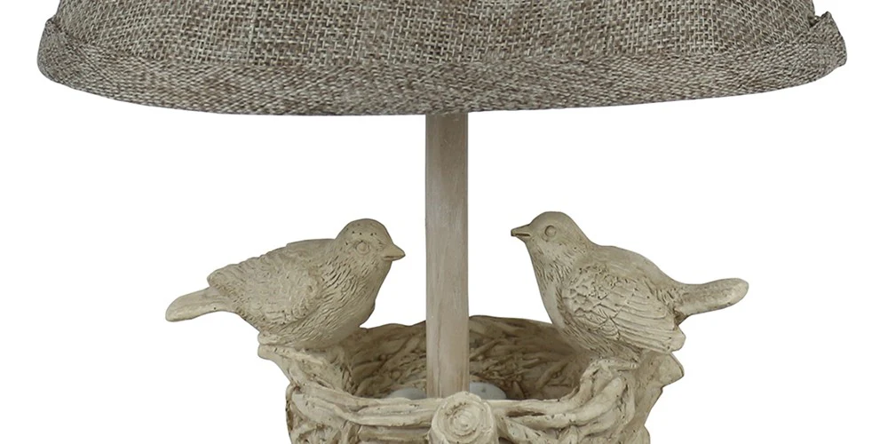 Two Birds and Nest Accent Lamp By Homeroots - Image 3