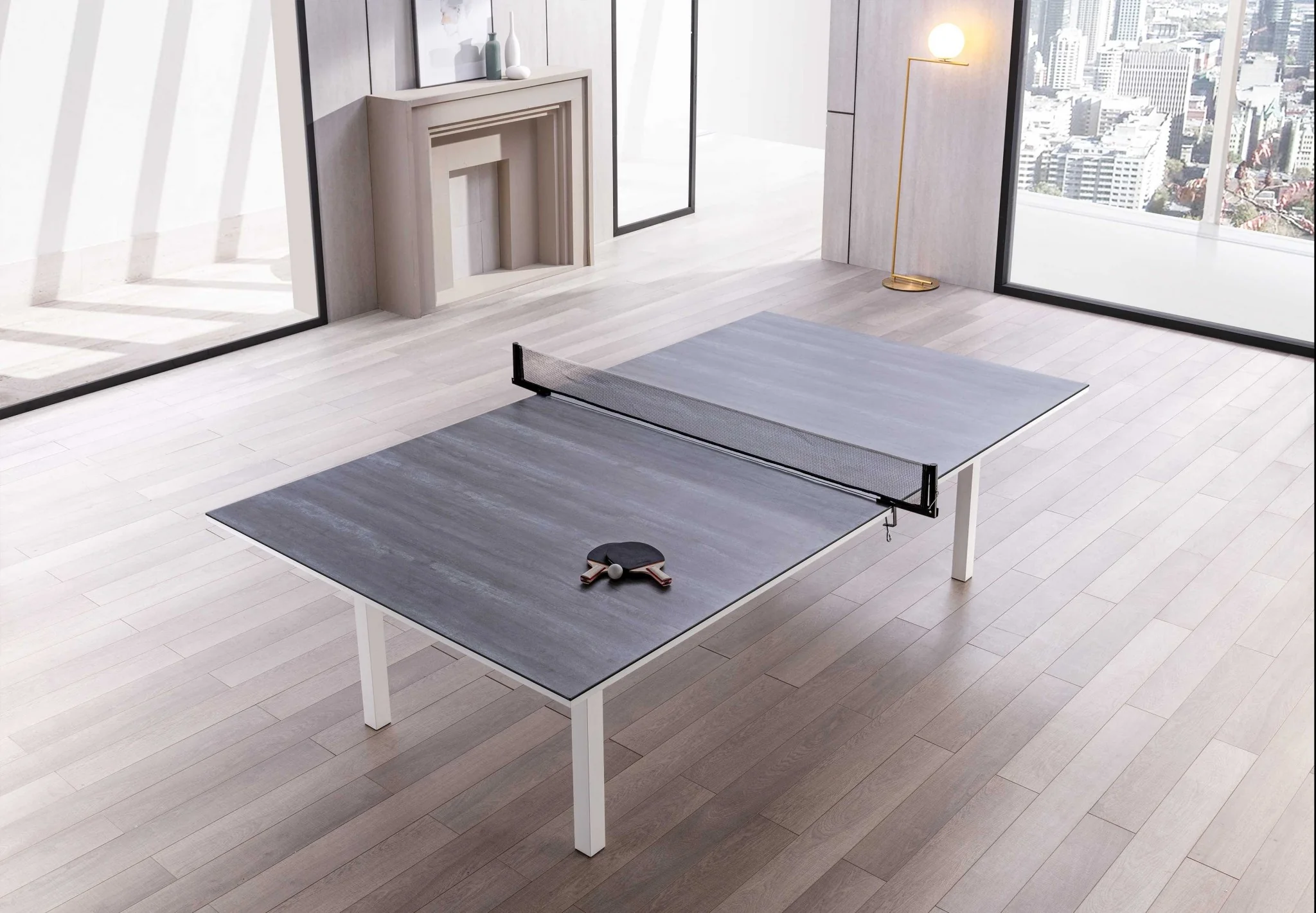 Two In One Dining and Ping Pong Table By Homeroots - Image 5