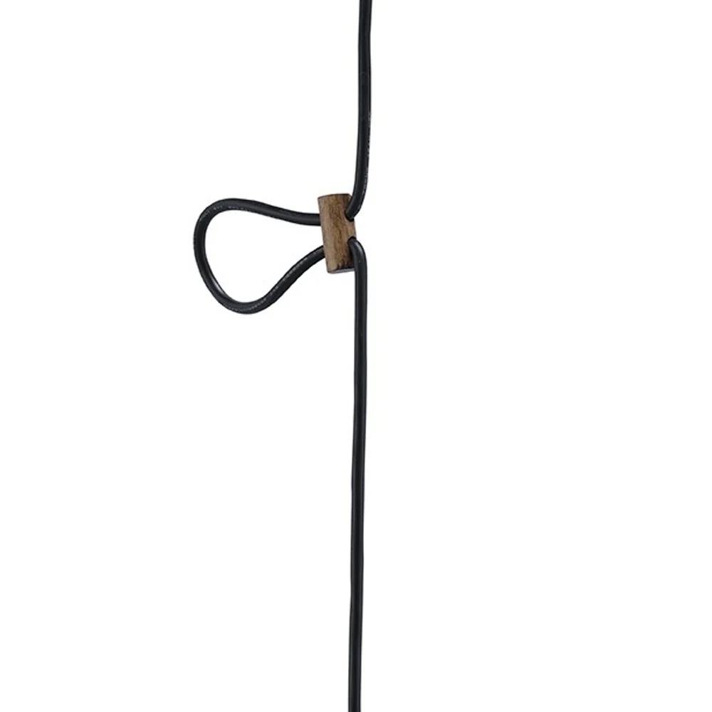 Two Light Industrial Silver Hanging Light By Homeroots - Image 4