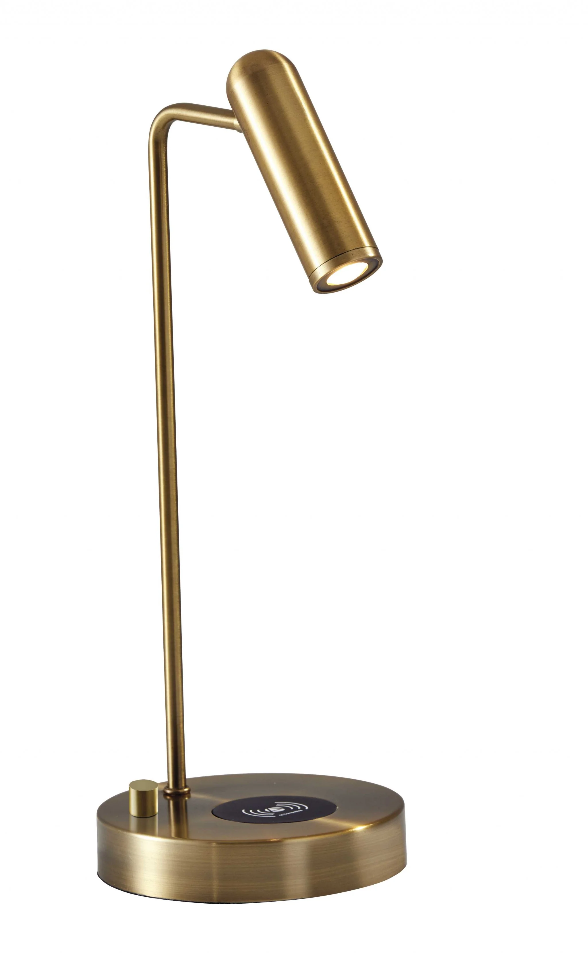 Ultra Sleek Brass Metal LED Desk Lamp - Image 3