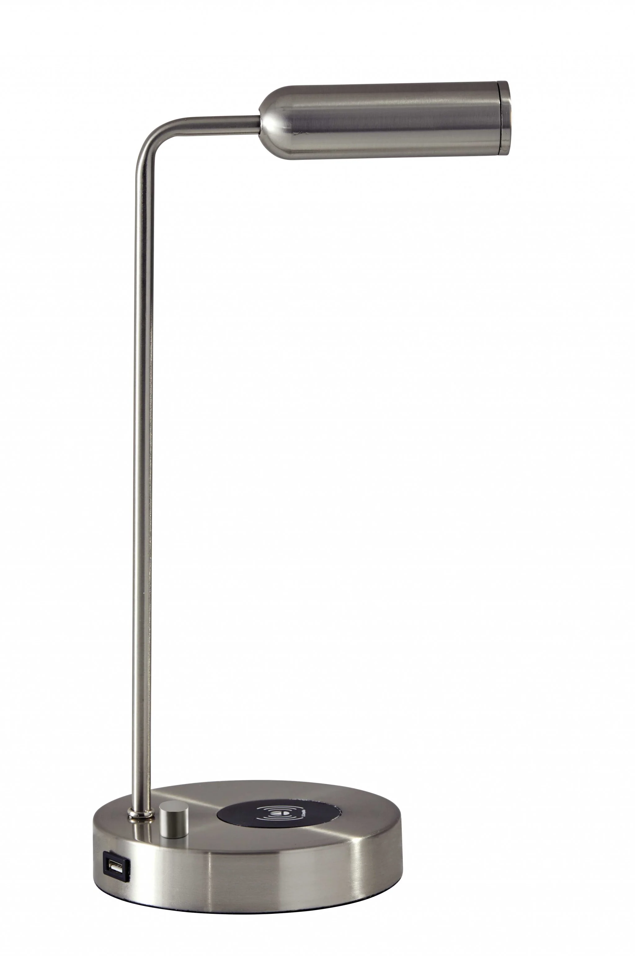 Ultra Sleek Brushed Steel Metal LED Desk Lamp - Image 2