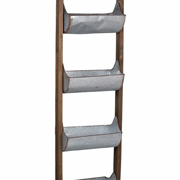 Uniquely Designed Reed Ladder Planter By Benzara - Image 4