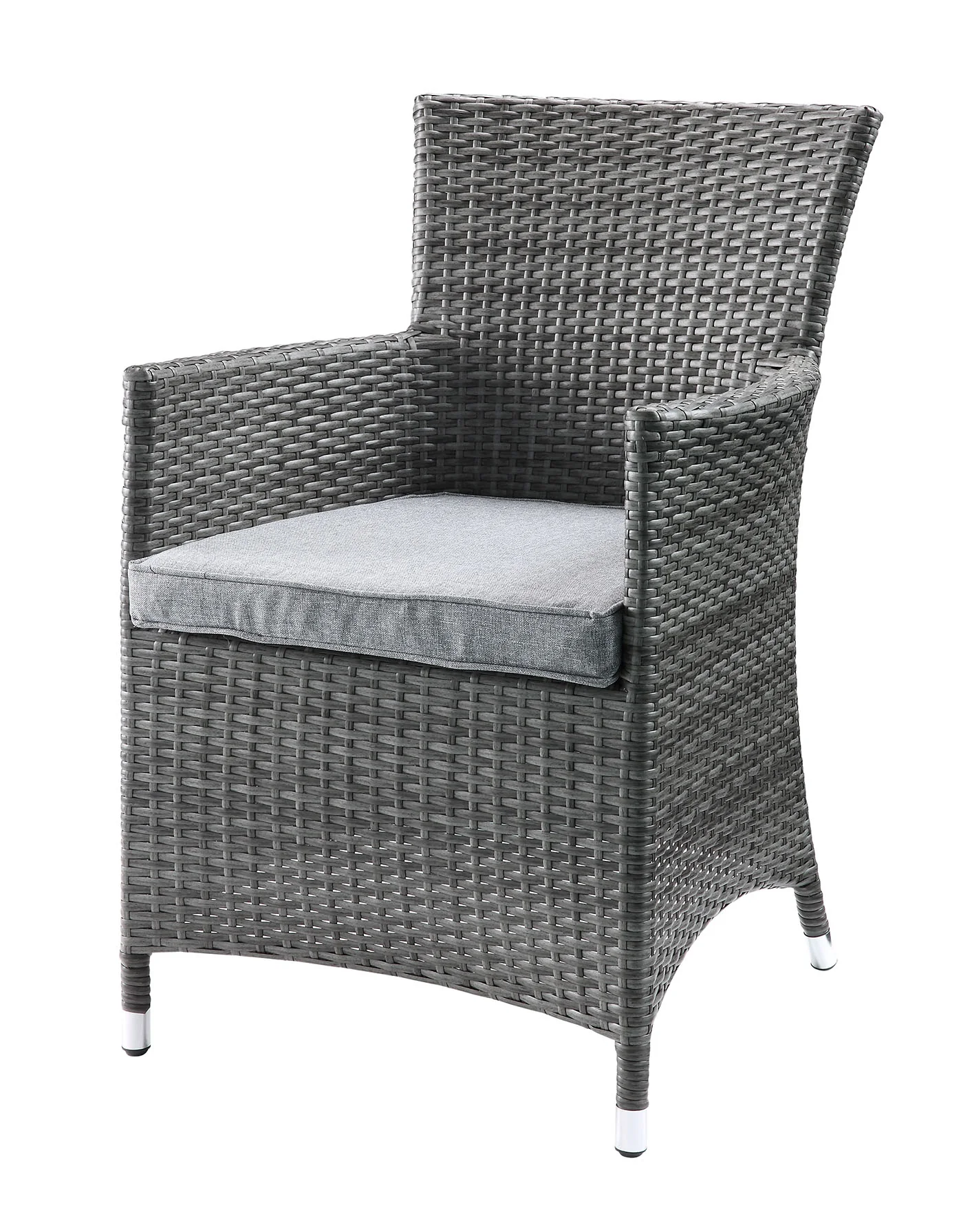 Updated Modern 3 Piece Gray Highback Wicker Patio Set By Homeroots - Image 2