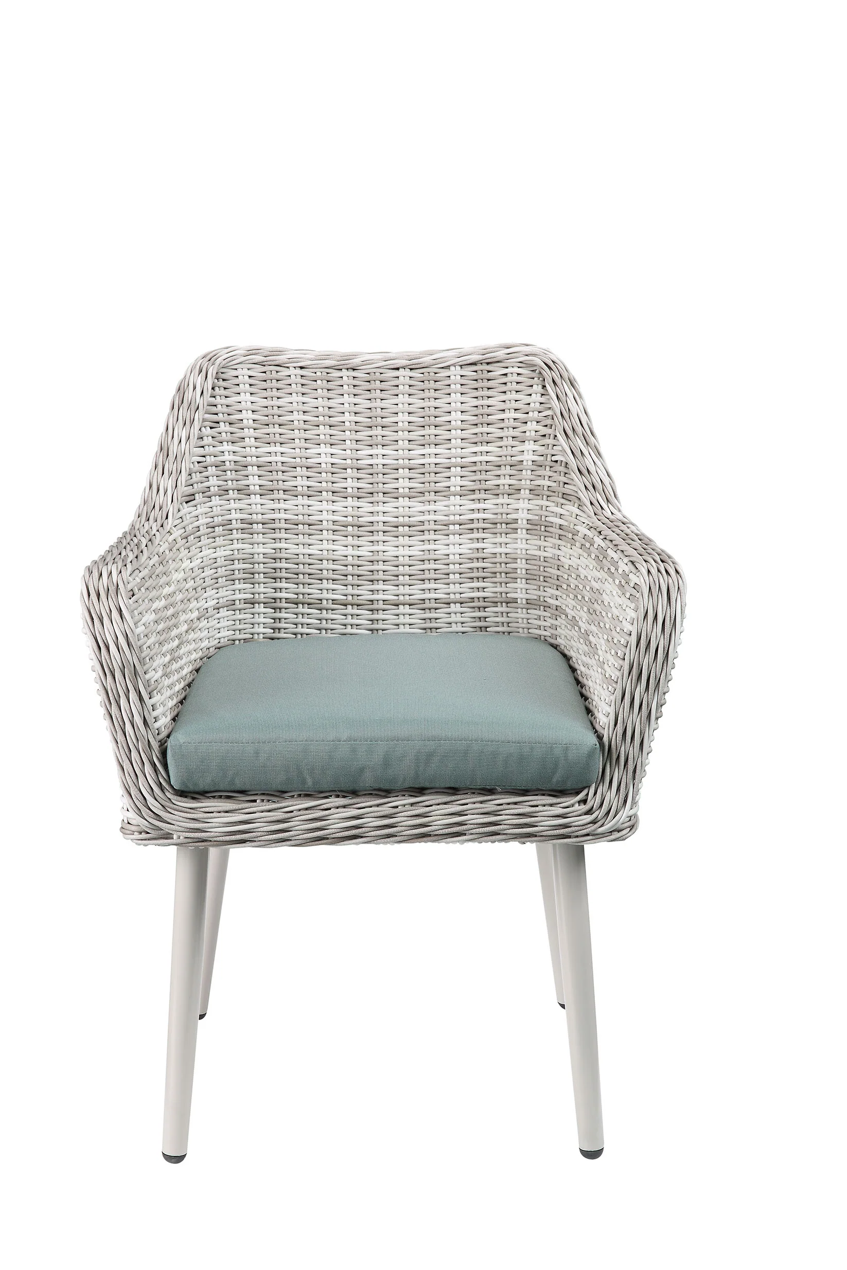Updated Modern 3 Piece Green and Tan Wicker Patio Set By Homeroots - Image 2