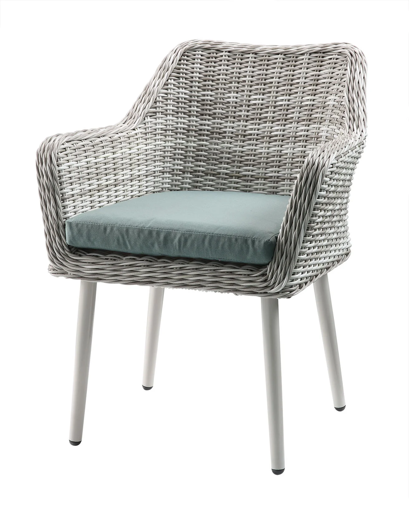Updated Modern 3 Piece Green and Tan Wicker Patio Set By Homeroots - Image 3