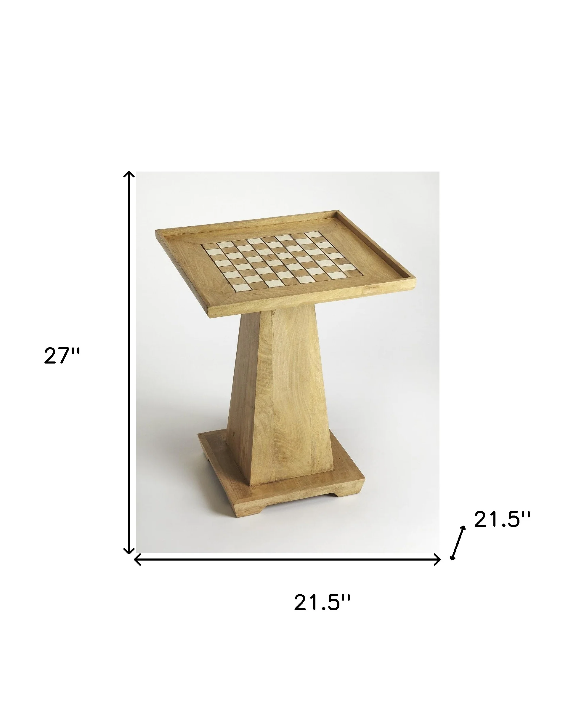 Updated Natural Wood Game Table By Homeroots - Image 7