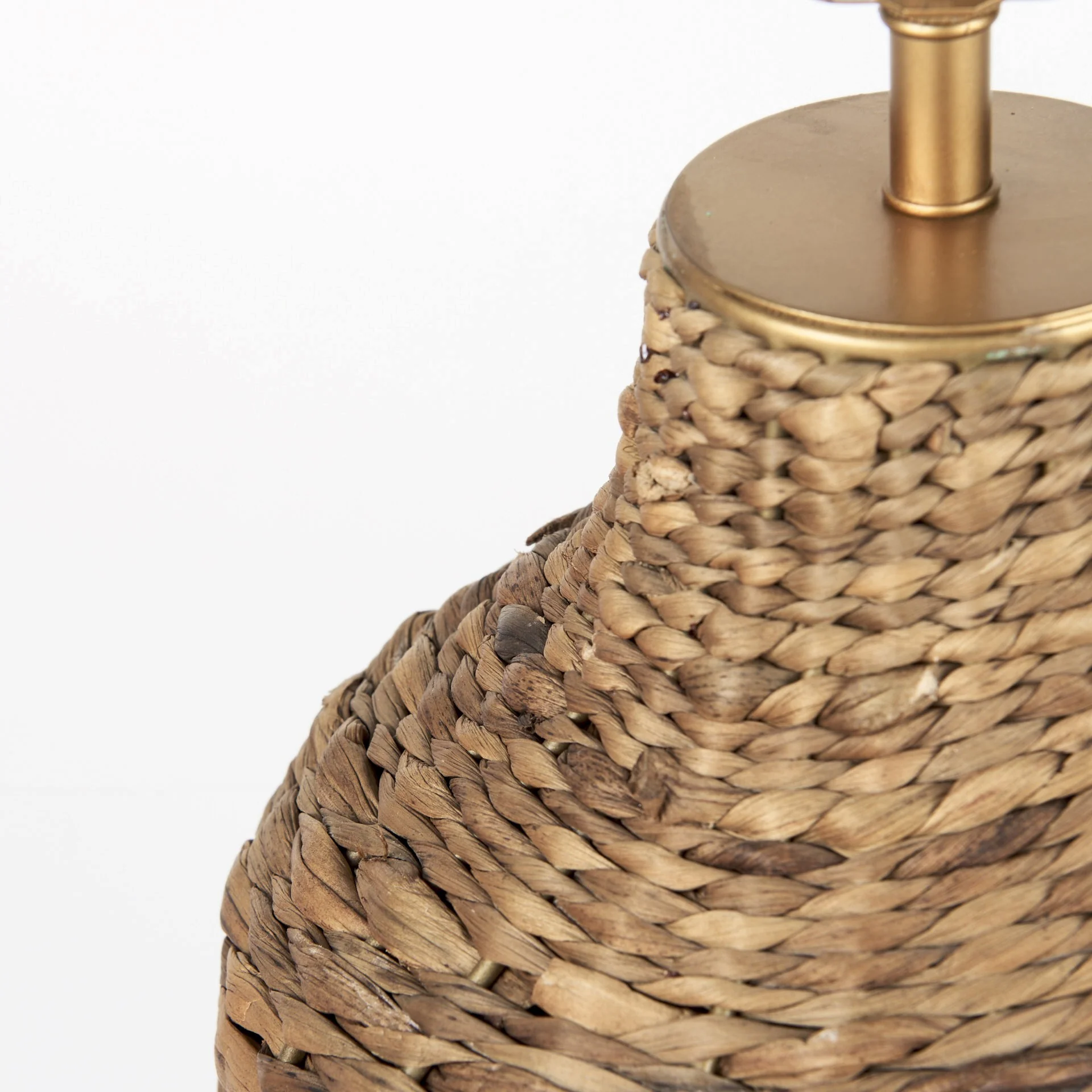 Updated Rustic Brown Wicker Table Lamp By Homeroots - Image 5