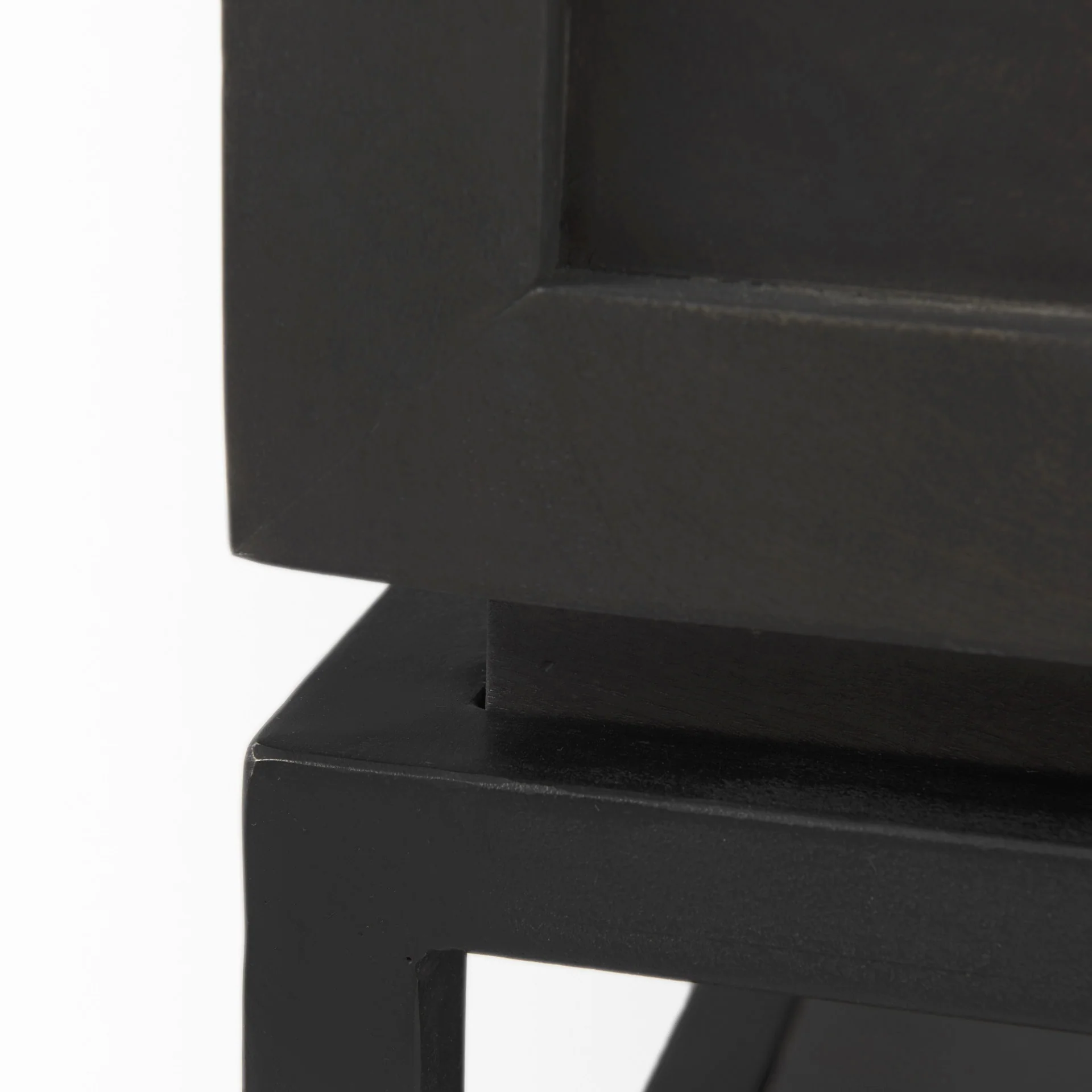 Updated Rustic Dark and Light Marble Top Cabinet By Homeroots - Image 9