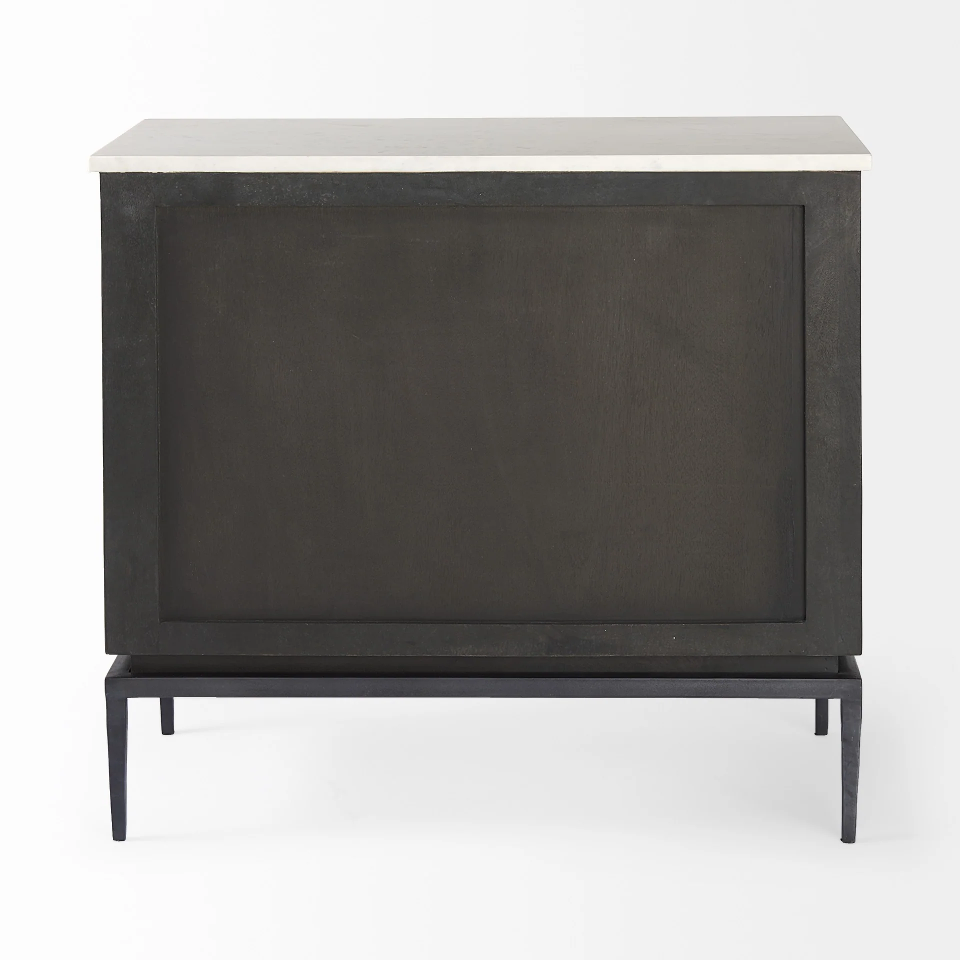 Updated Rustic Dark And Light Marble Top Dresser By Homeroots - Image 4