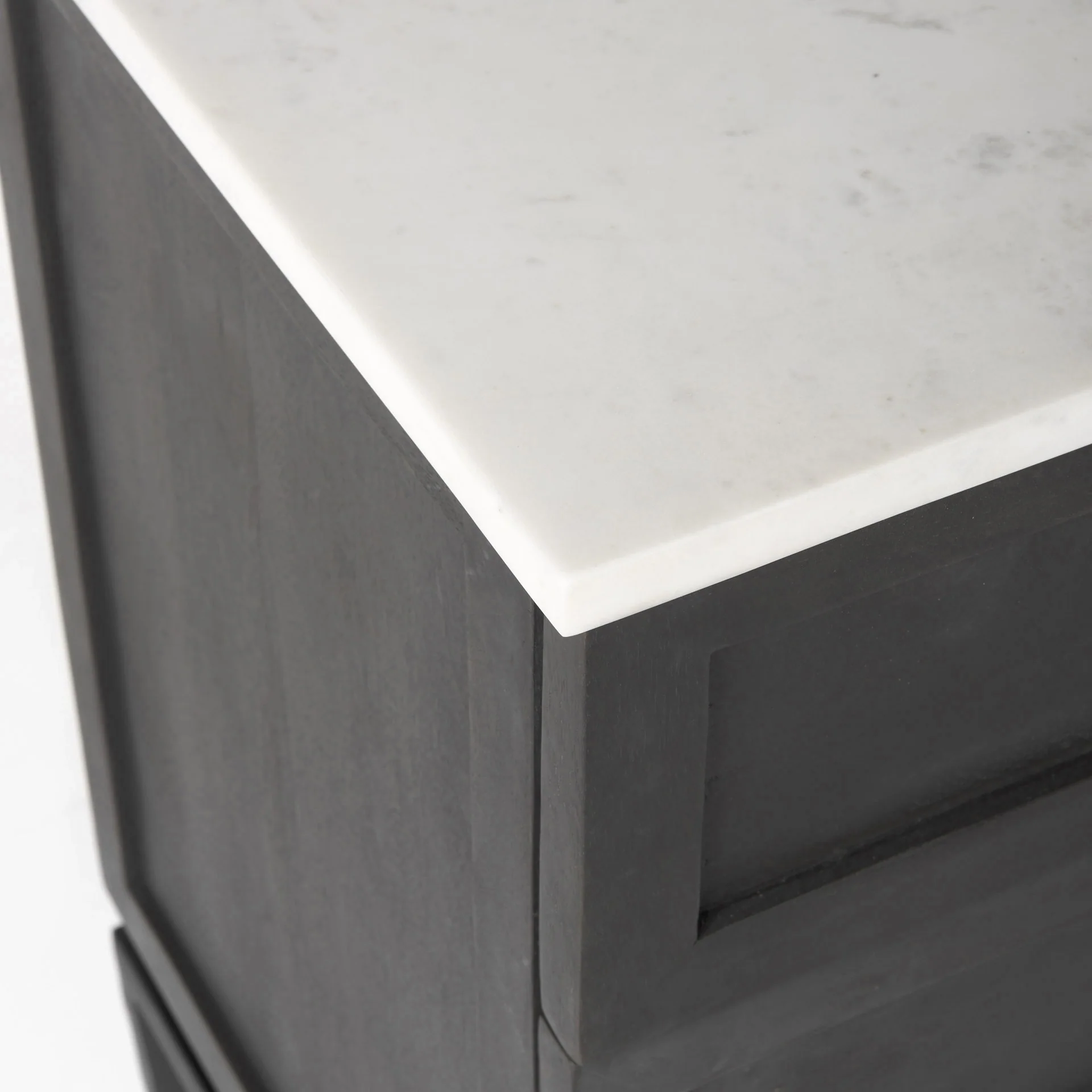 Updated Rustic Dark And Light Marble Top Dresser By Homeroots - Image 6