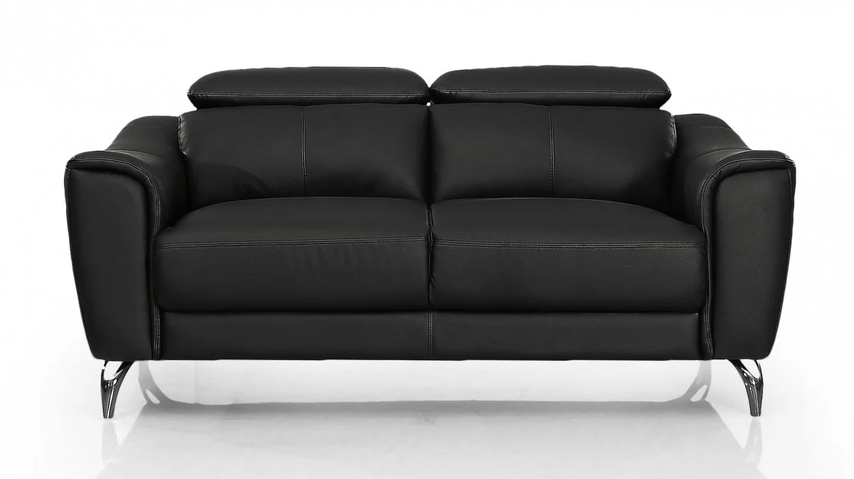 Urban 65" Brown Leather Adjustable Headrest Loveseat By Homeroots - Image 9