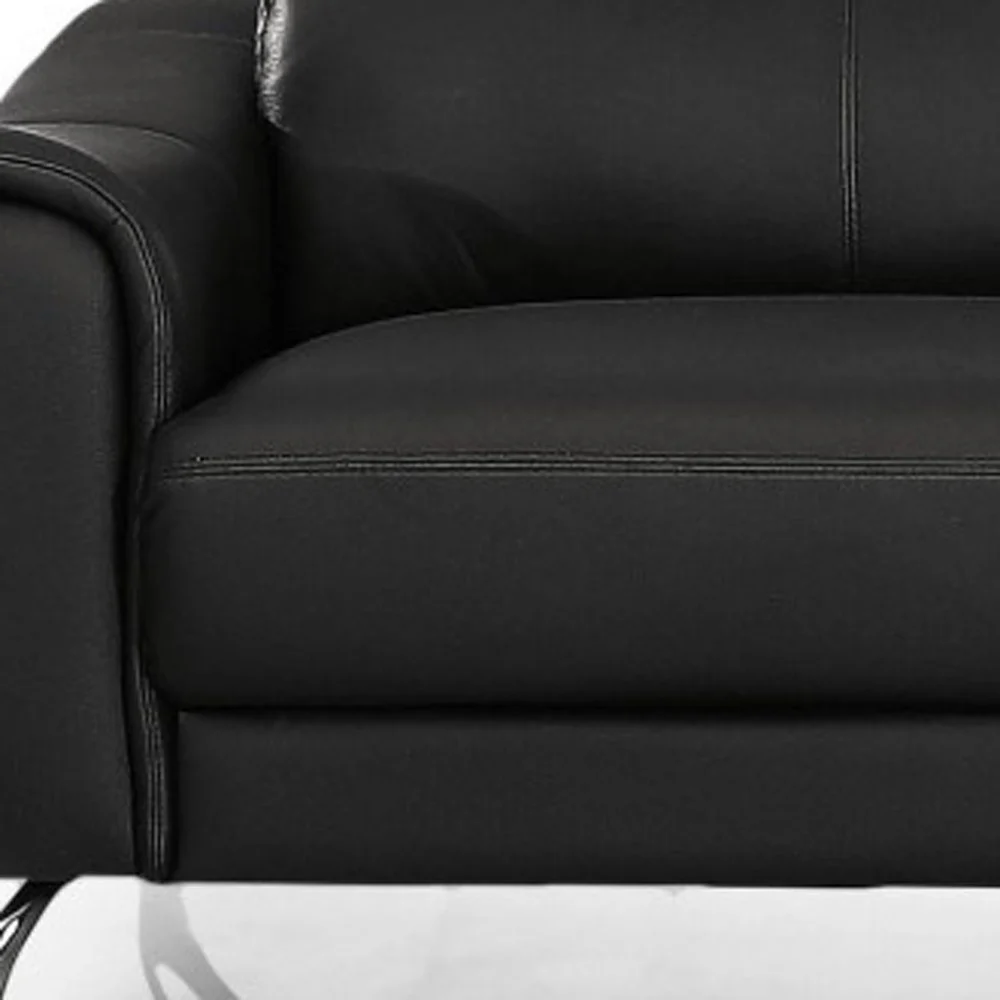 Urban 80" Brown Leather Adjustable Headrest Sofa By Homeroots - Image 11