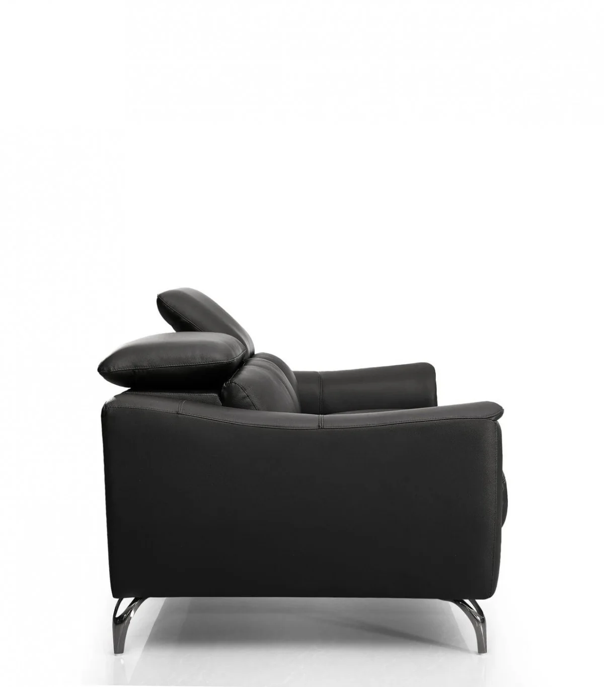 Urban 80" Brown Leather Adjustable Headrest Sofa By Homeroots - Image 7