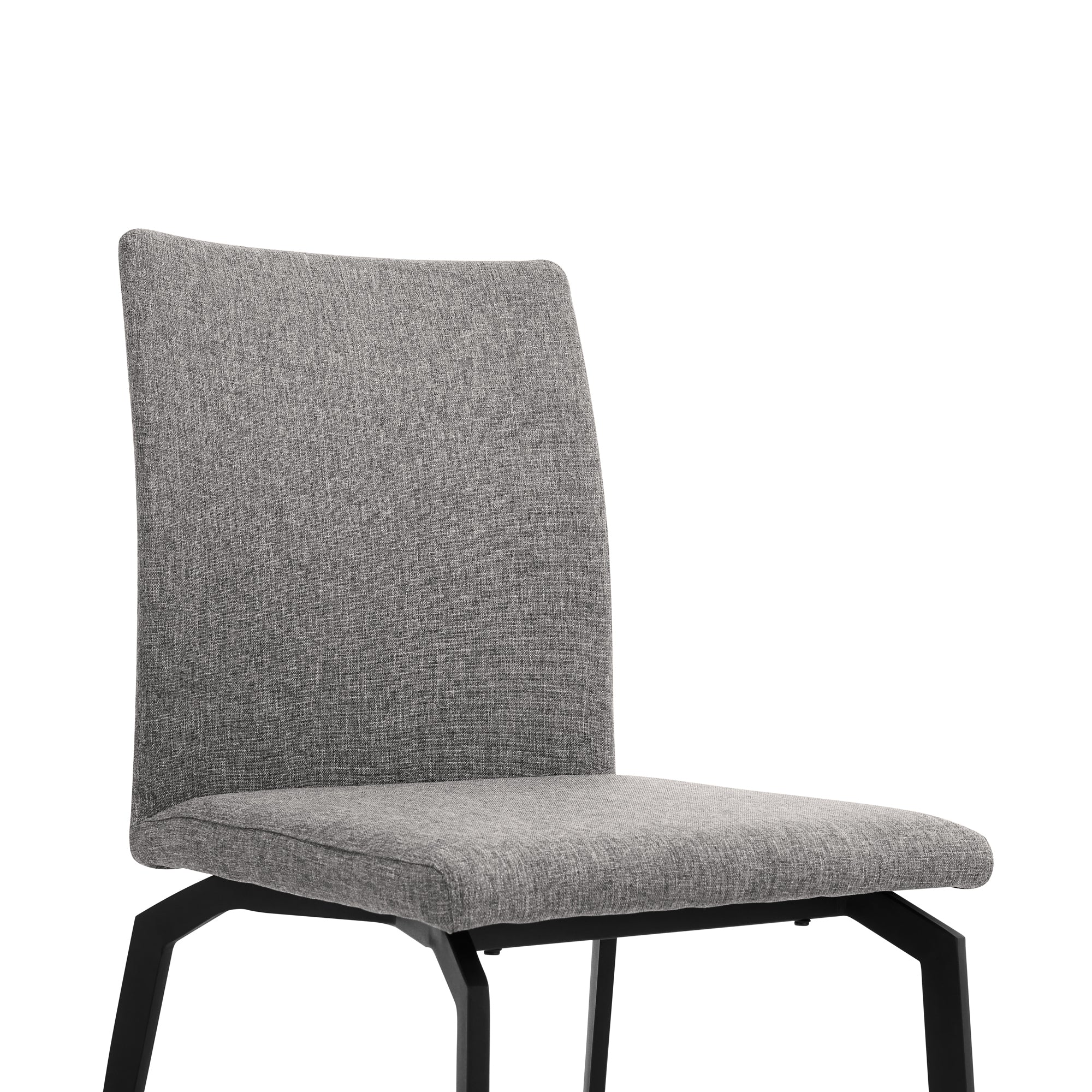 Urbino Lyon 5 Piece Dining Set with Gray Fabric Chairs By Armen Living - Image 6