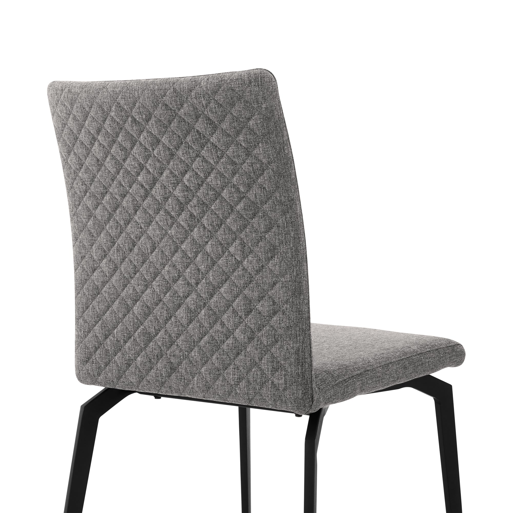 Urbino Lyon 5 Piece Dining Set with Gray Fabric Chairs By Armen Living - Image 7