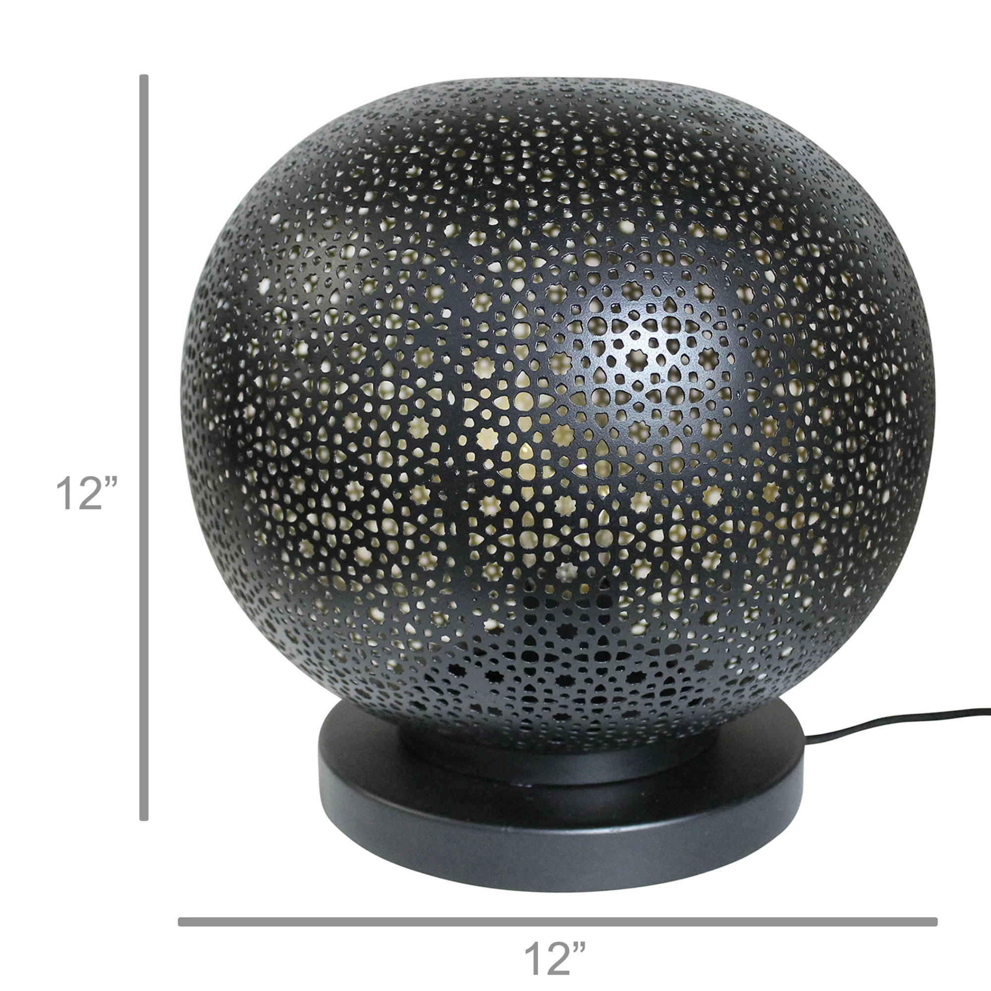 Ursa Table Light, Black By HomArt - Image 3