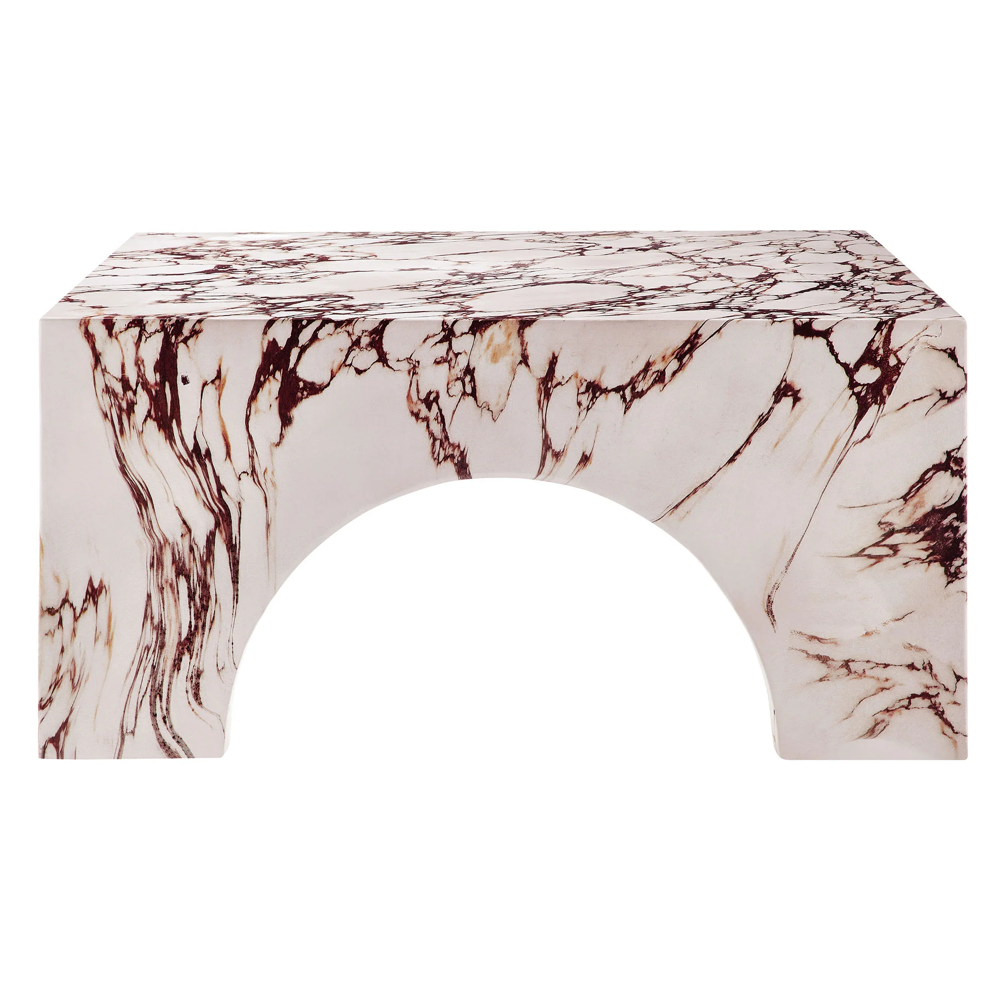 Valen Indoor - Outdoor Patio Arched Concrete Coffee Table by Modway - Image 14