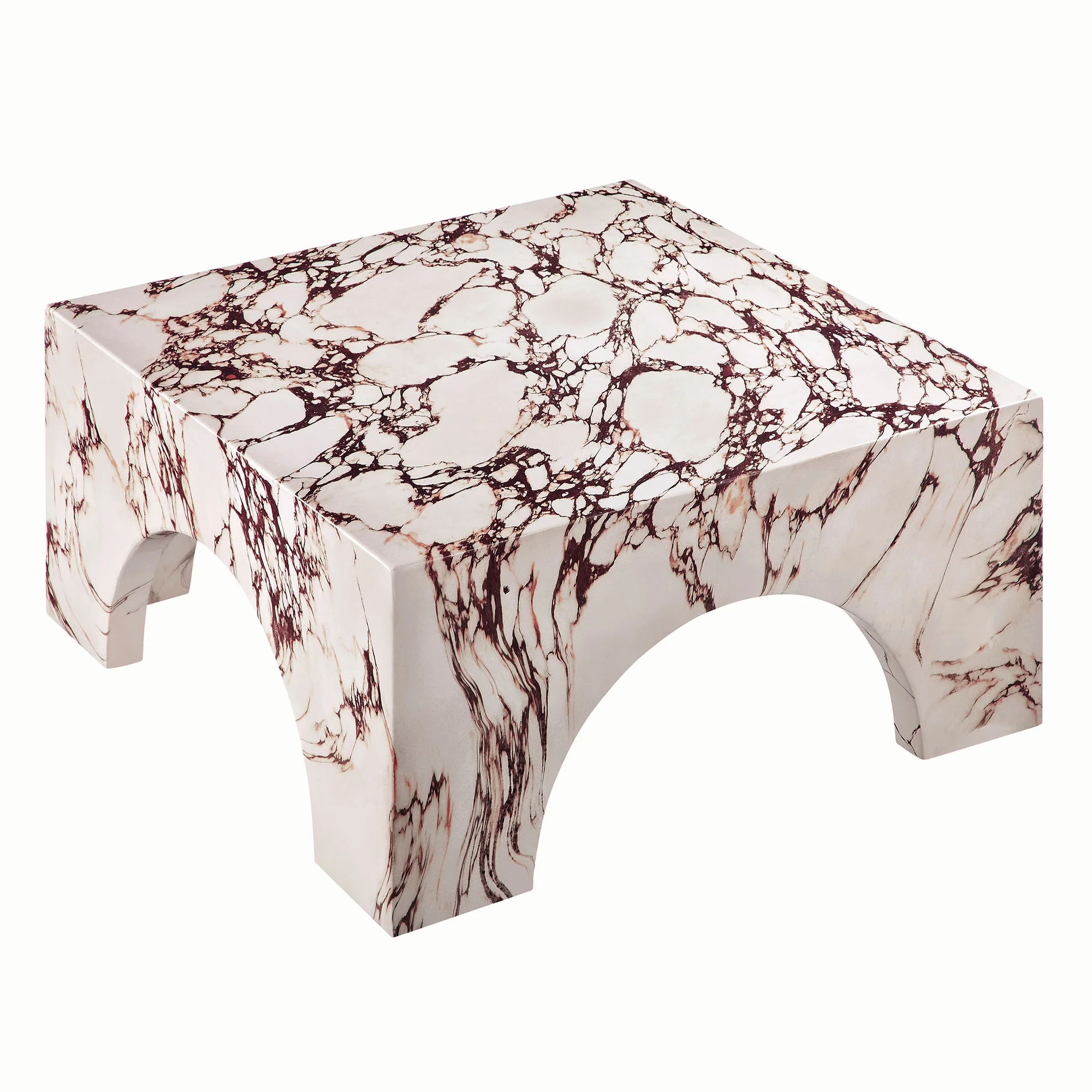 Valen Indoor - Outdoor Patio Arched Concrete Coffee Table by Modway - Image 15