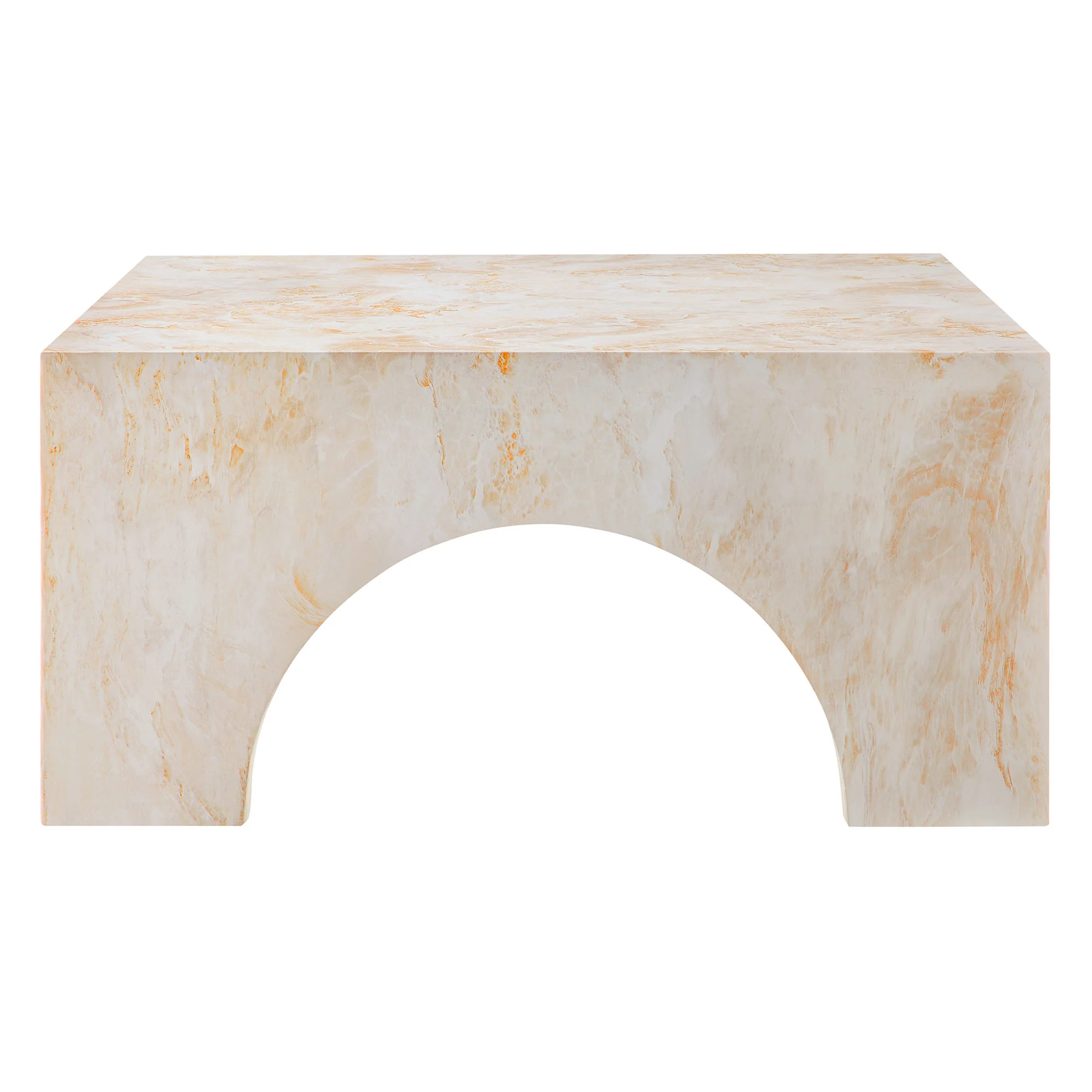 Valen Indoor - Outdoor Patio Arched Concrete Coffee Table by Modway - Image 3