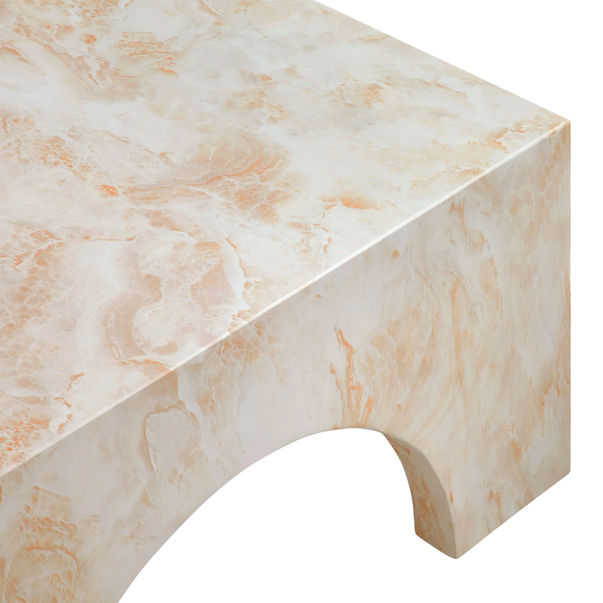 Valen Indoor - Outdoor Patio Arched Concrete Coffee Table by Modway - Image 5