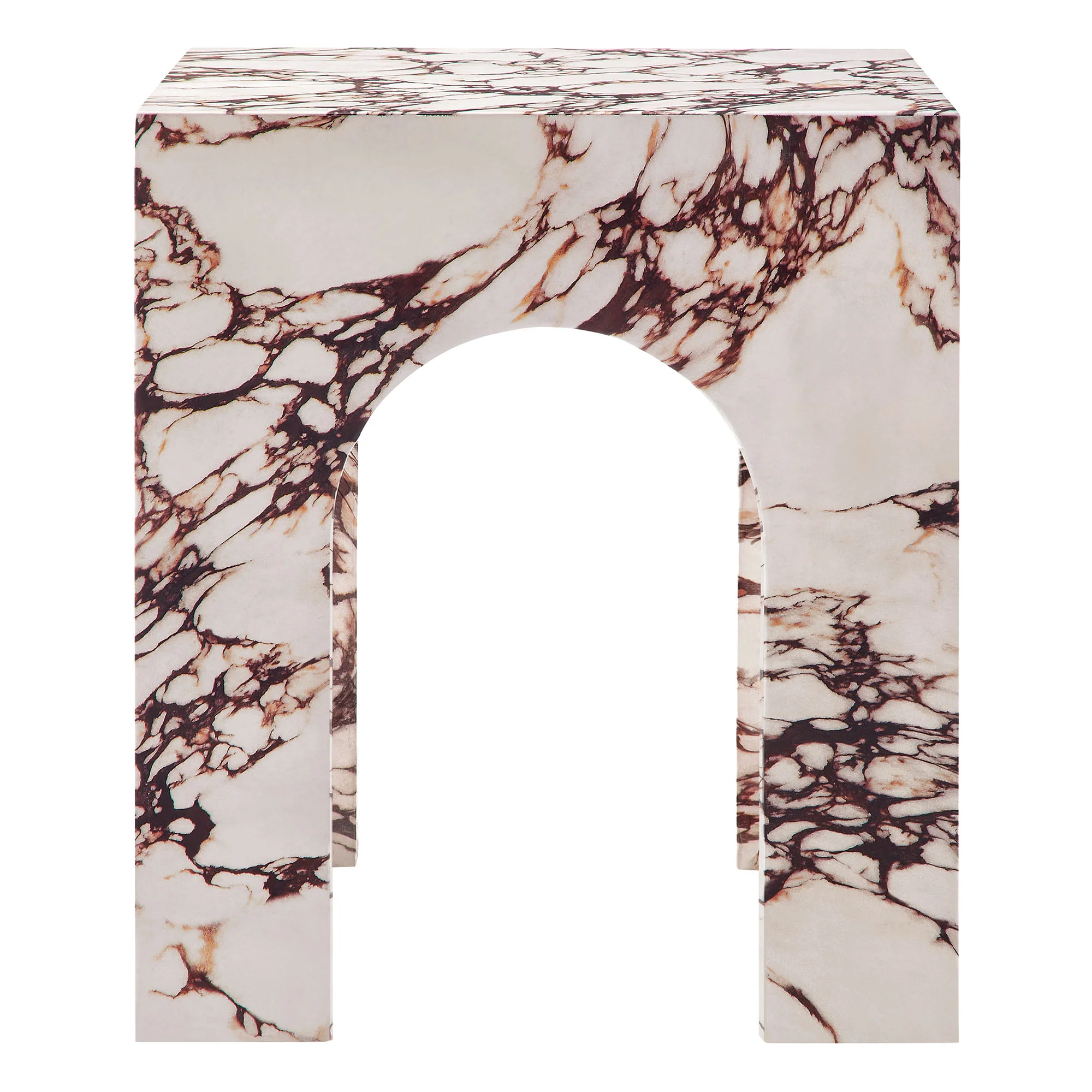 Valen Square Indoor - Outdoor Patio Arched Concrete Side Table by Modway - Image 14