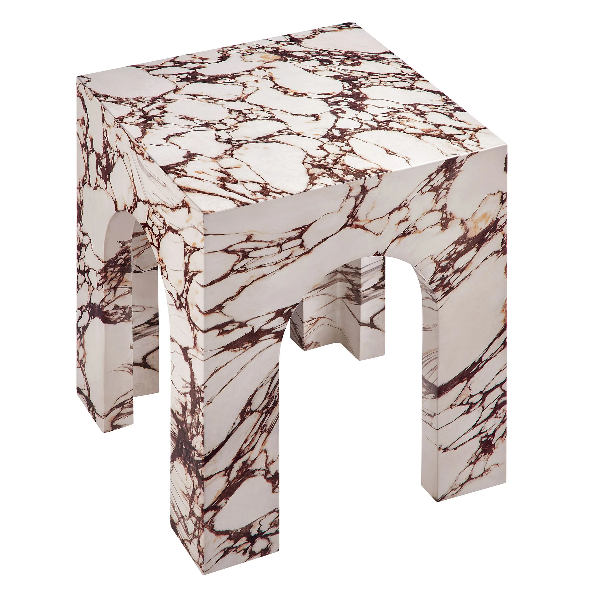 Valen Square Indoor - Outdoor Patio Arched Concrete Side Table by Modway - Image 15
