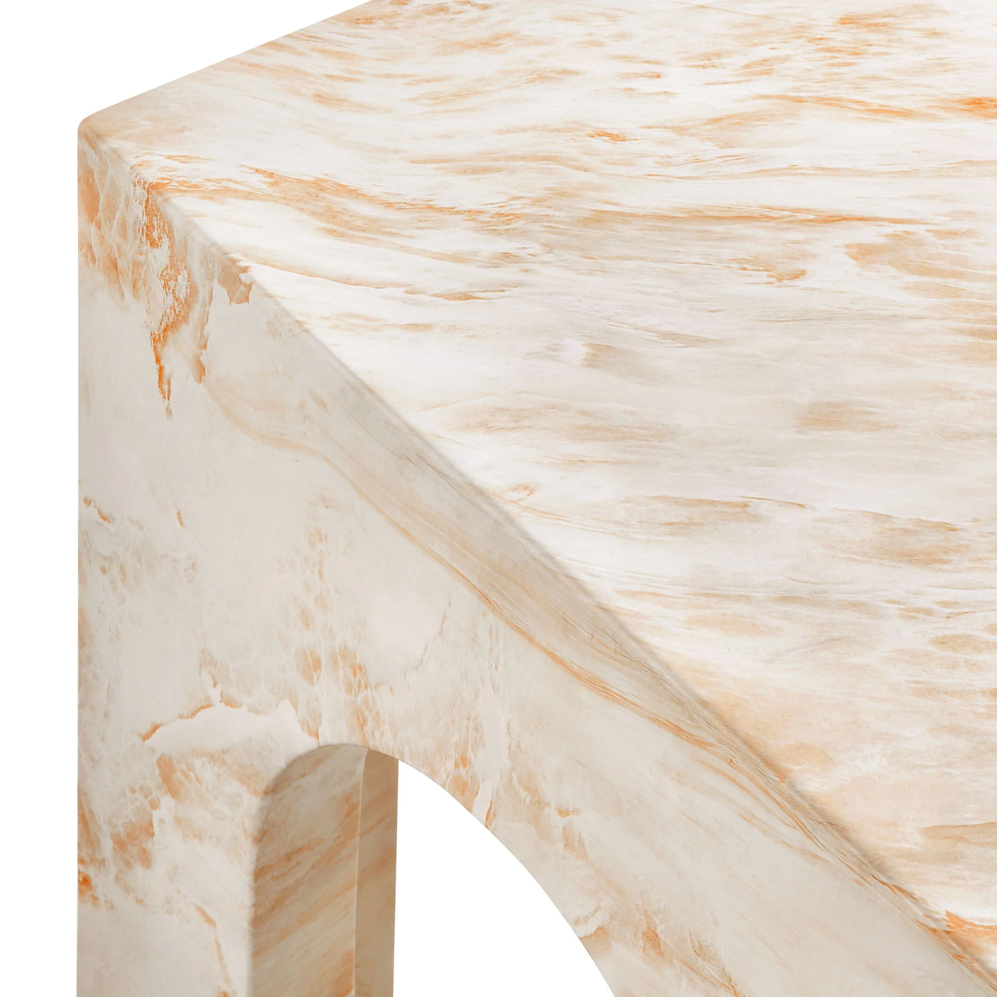 Valen Square Indoor - Outdoor Patio Arched Concrete Side Table by Modway - Image 5